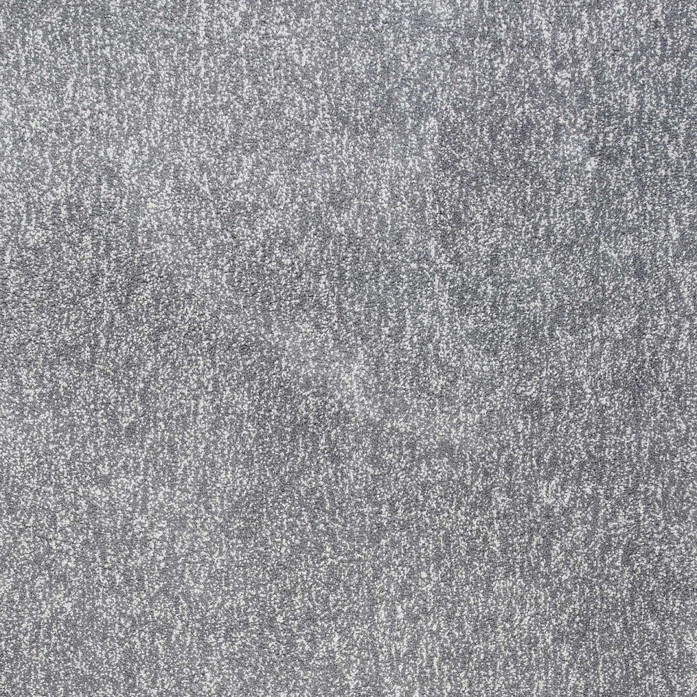 8' Gray Round Hand Woven Area Rug