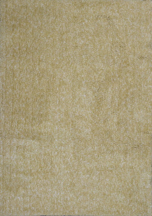 5' X 7' Yellow Heather Plain Indoor Area Rug