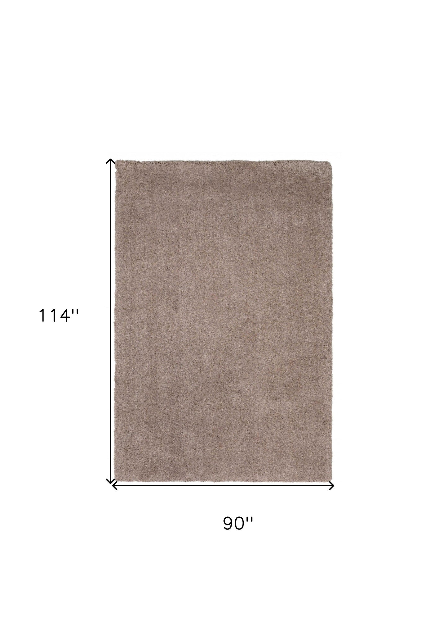 8' X 10'  Polyester Beige Area Rug