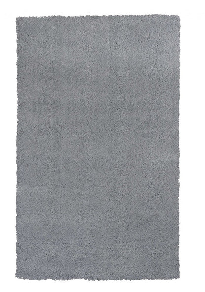 9' X 13' Gray Shag Hand Woven Area Rug