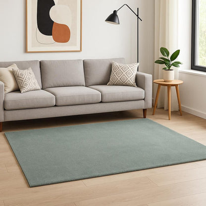 2' X 4' Slate Blue Hand Woven Area Rug