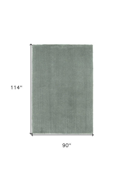 2' X 4' Slate Blue Hand Woven Area Rug