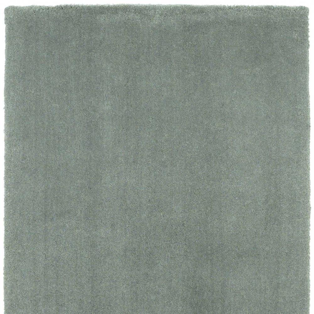 8' Slate Blue Hand Woven Round Rug