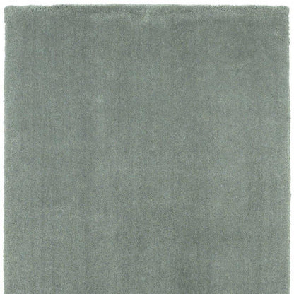 8' Slate Blue Hand Woven Round Rug