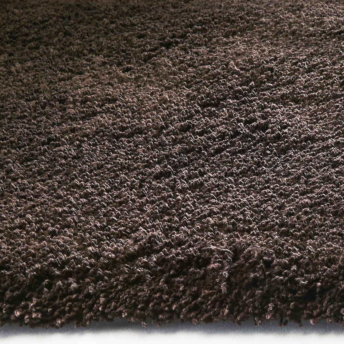 2' X 4' Espresso Brown Indoor Shag Rug