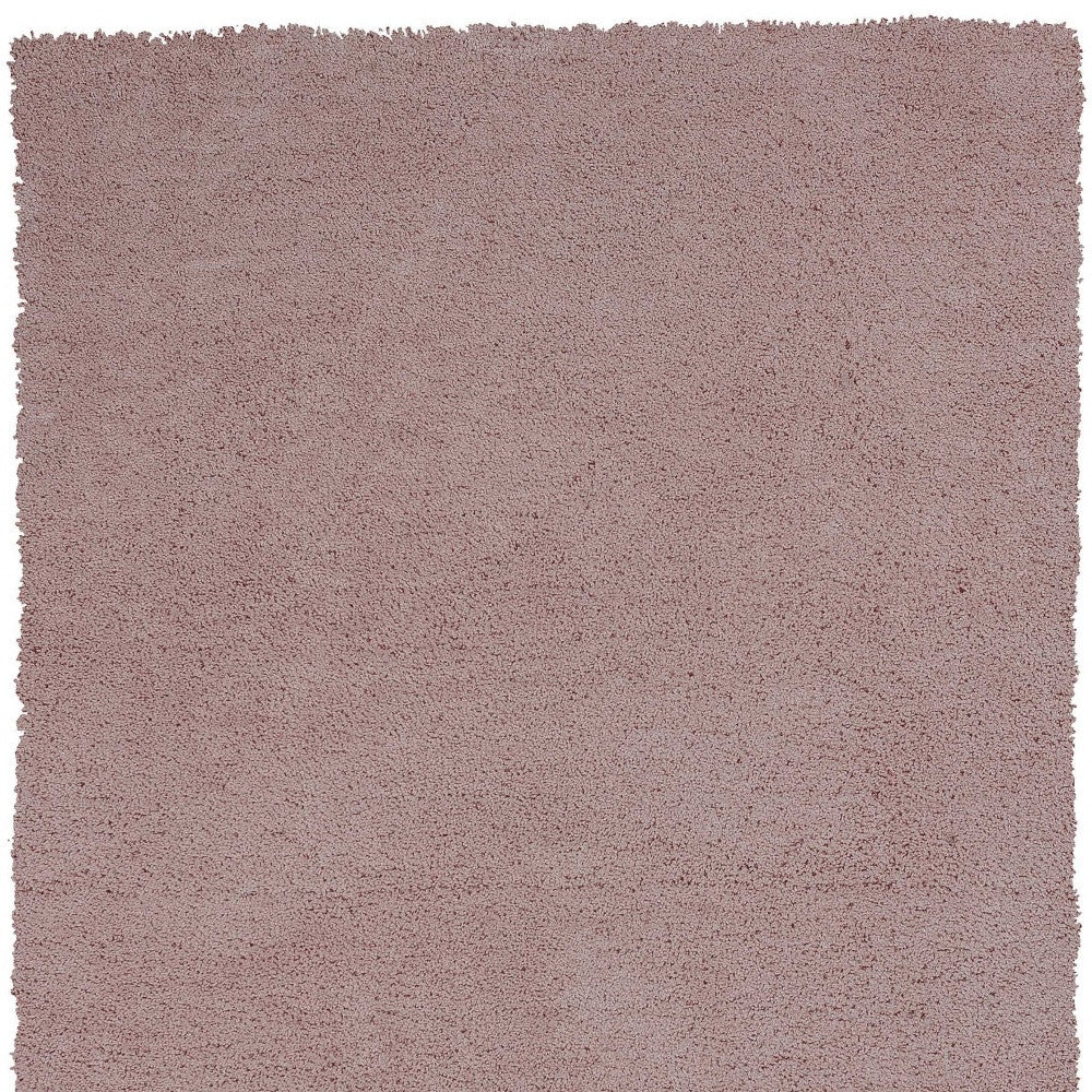 8' Rose Pink Indoor Shag Runner Rug