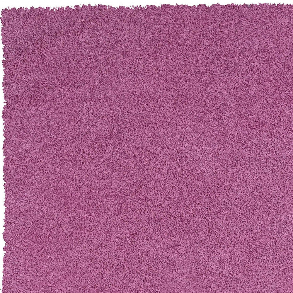 9' X 13' Polyester Hot Pink Area Rug