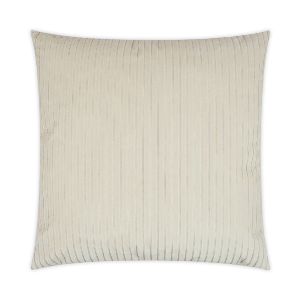 D.V. KAP HOME   24" x 24" Postrio Pillow - Ivory Solid, Textured, Stripes    - 3499-I-2424