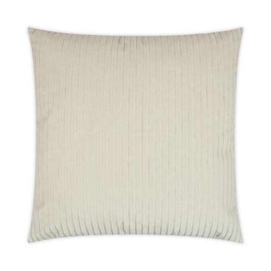 D.V. KAP HOME   24" x 24" Postrio Pillow - Ivory Solid, Textured, Stripes    - 3499-I-2424