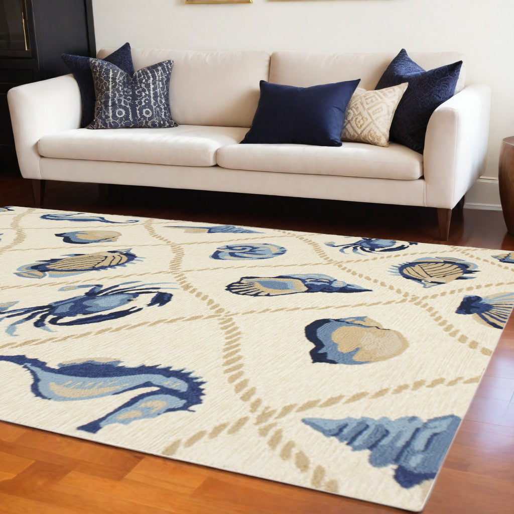 3' X 5' Sand Hand Tufted Area Rug