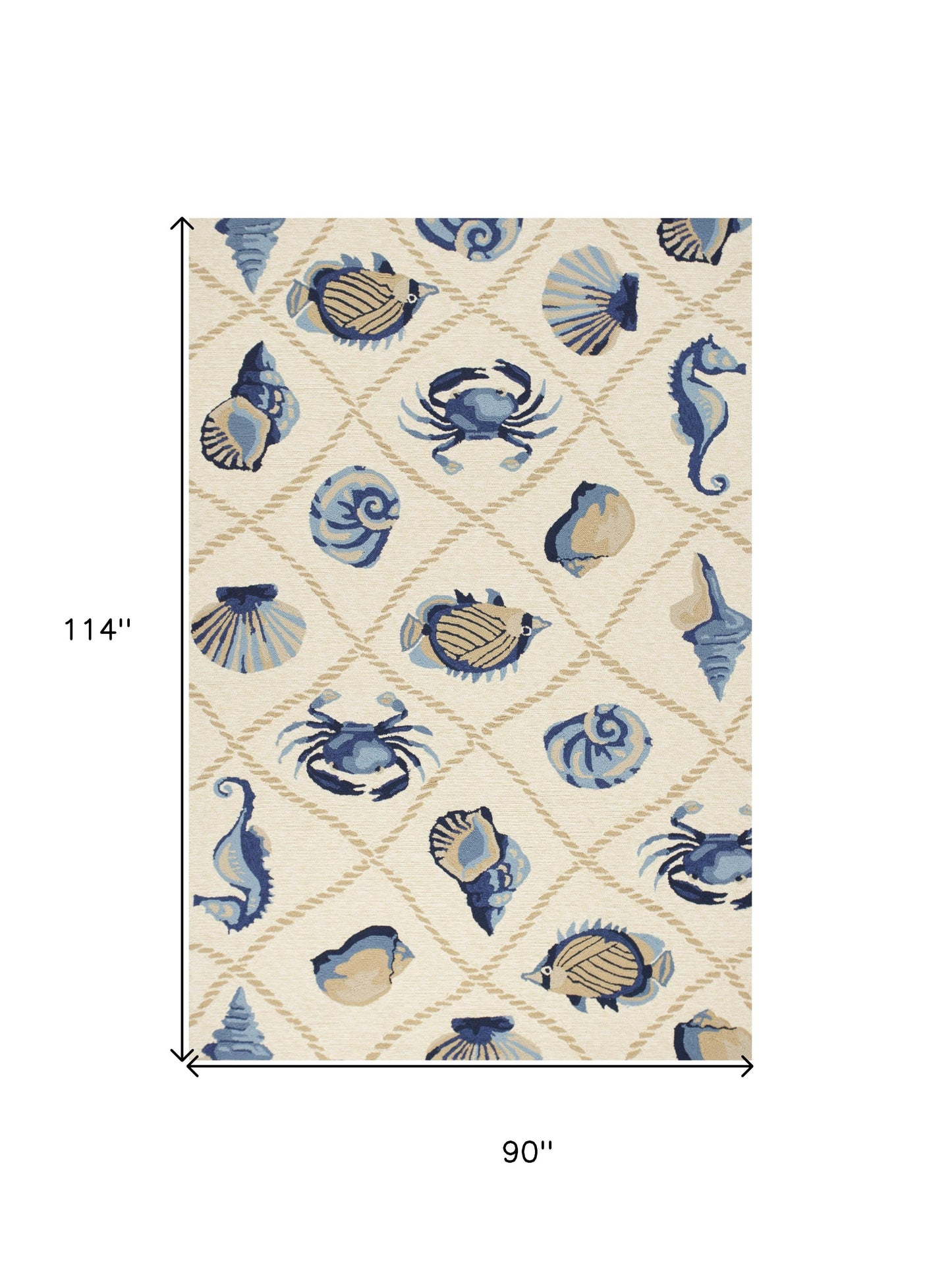 3' X 5' Sand Hand Tufted Area Rug