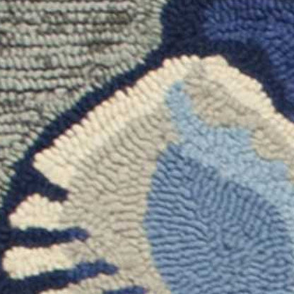 3' X 5' Gray Abstract Handmade Indoor Outdoor Area Rug