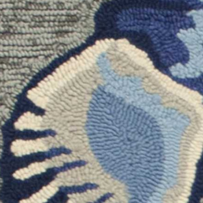 3' X 5' Gray Abstract Handmade Indoor Outdoor Area Rug