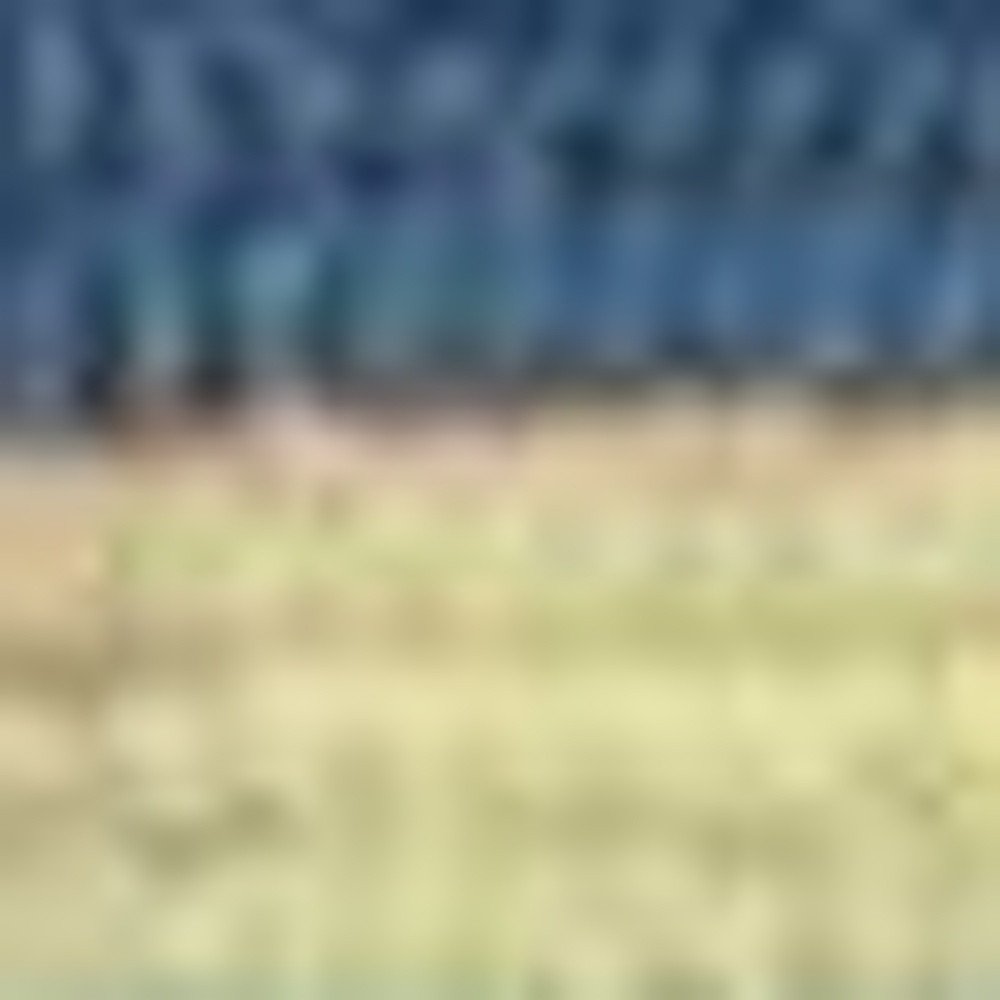 8' Blue Round Striped Indoor Outdoor Area Rug
