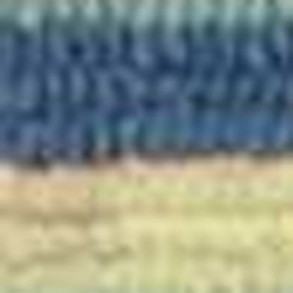 8' Blue Round Striped Indoor Outdoor Area Rug