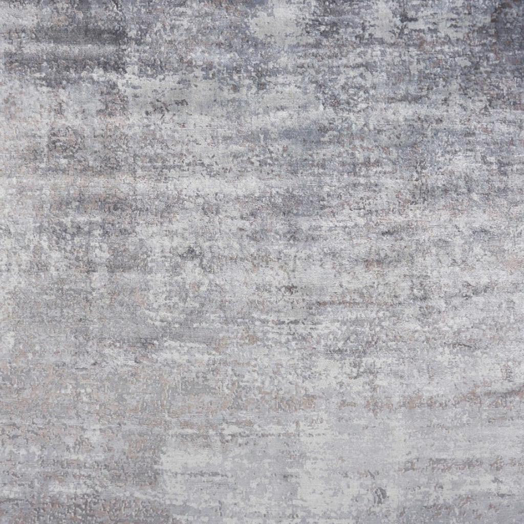 5' X 7' Slate Gray And Dark Gray Abstract Hand Loomed Area Rug
