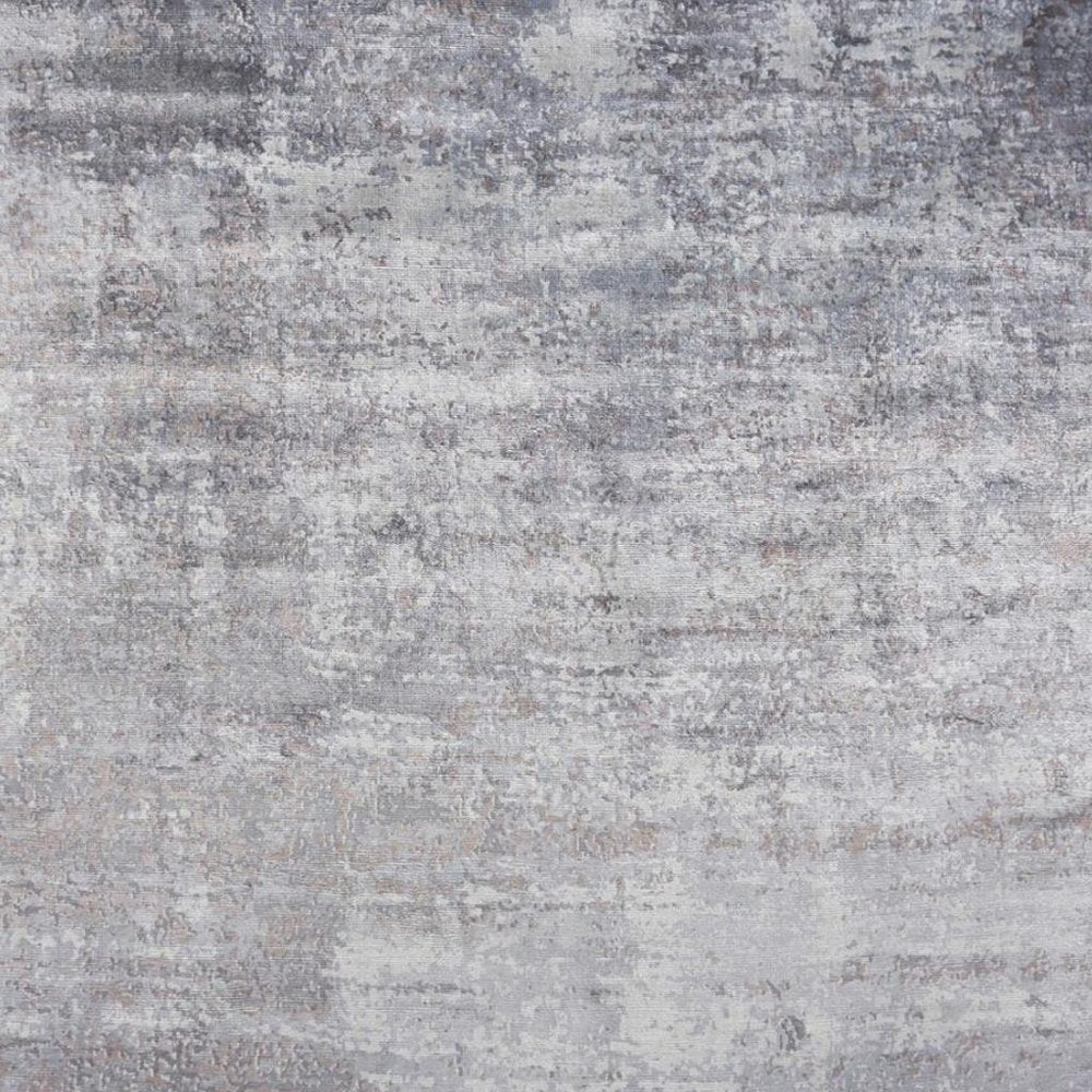 5' X 7' Slate Gray And Dark Gray Abstract Hand Loomed Area Rug