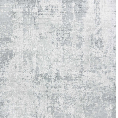 8' X 10' Dark Gray And Light Gray Abstract Hand Loomed Area Rug