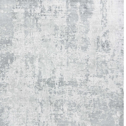8' X 10' Dark Gray And Light Gray Abstract Hand Loomed Area Rug