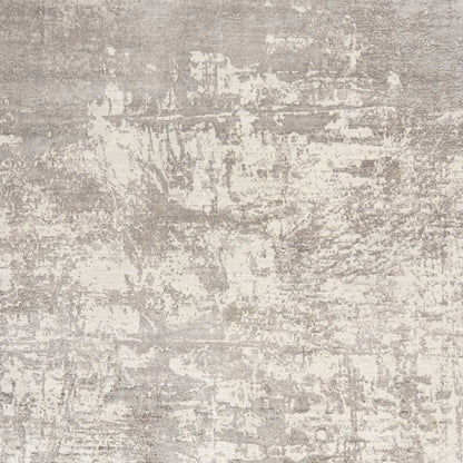 5' X 7' Beige And Ivory Abstract Hand Loomed Area Rug