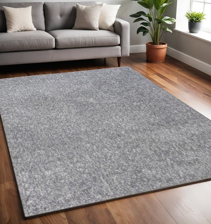 7' X 9'  Polypropylene Grey Area Rug