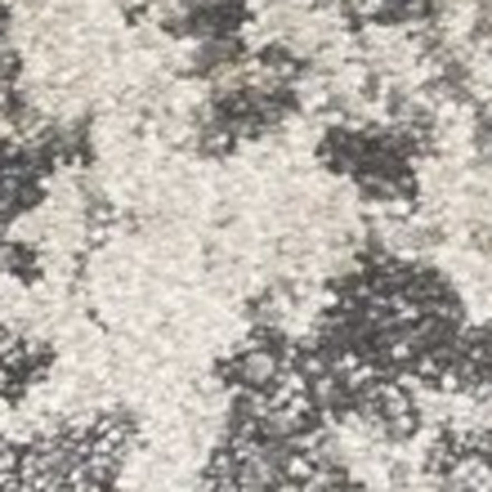 7' X 9' Gray And Tan Abstract Area Rug