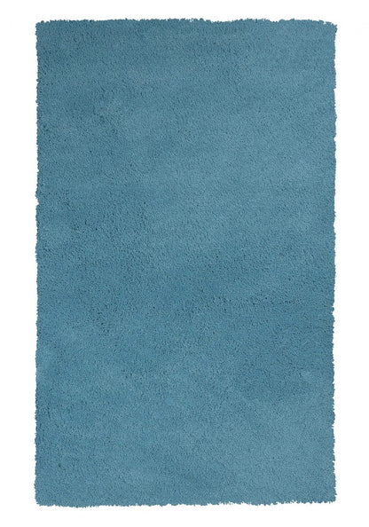 8' Blue Hand Woven Round Rug