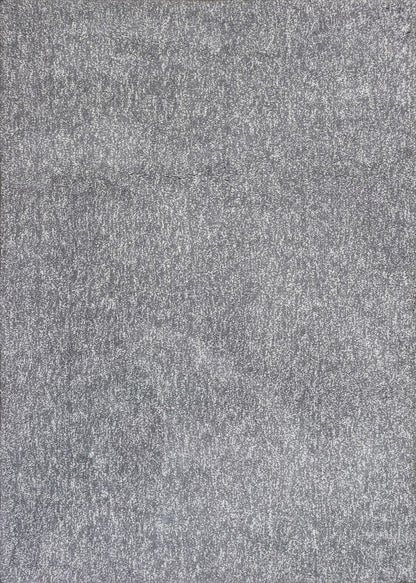 8' Gray Round Hand Woven Area Rug