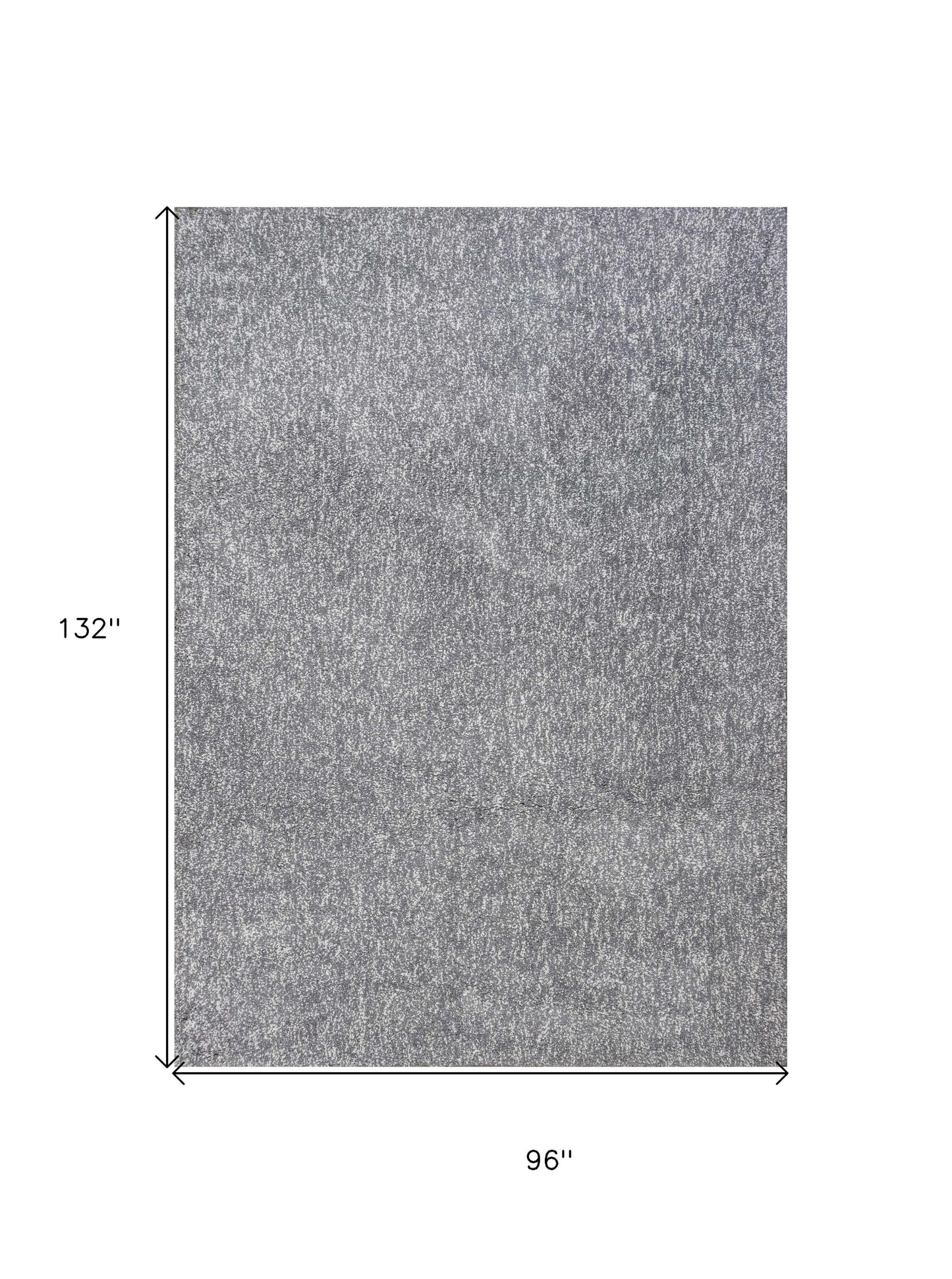 8' Gray Round Hand Woven Area Rug