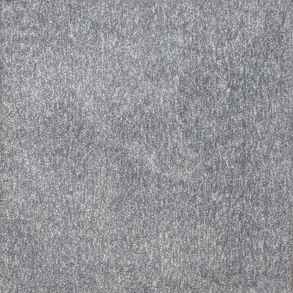 8' X 11' Gray Shag Hand Woven Area Rug