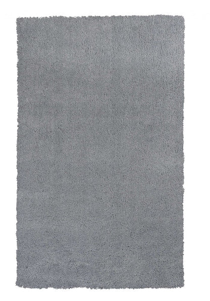 9' X 13' Gray Shag Hand Woven Area Rug