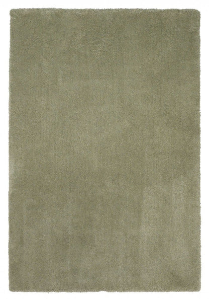 8' X 10' Sage Shag Hand Woven Area Rug