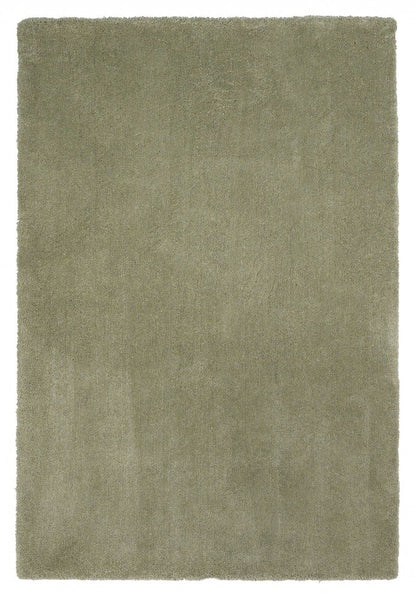 8' X 10' Sage Shag Hand Woven Area Rug
