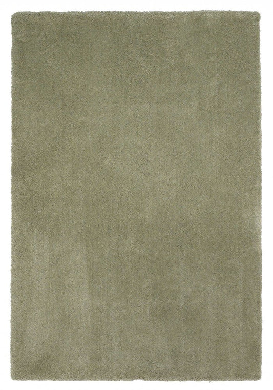 8' X 10' Sage Shag Hand Woven Area Rug