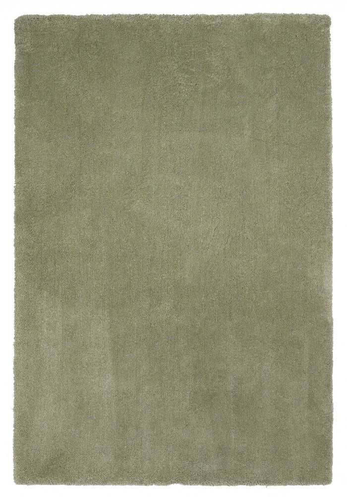 8' X 10' Sage Shag Hand Woven Area Rug