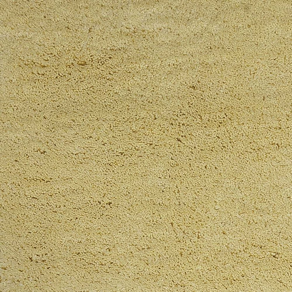 3' X 5' Canary Yellow Shag Hand Woven Area Rug