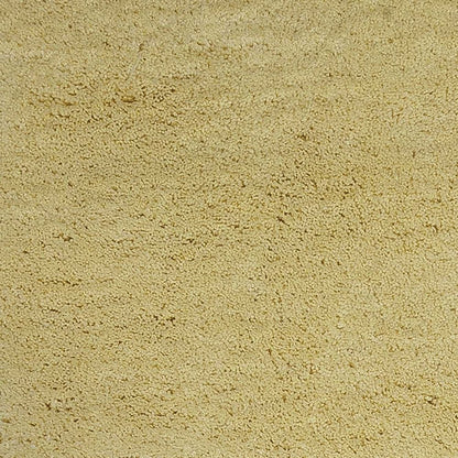 3' X 5' Canary Yellow Shag Hand Woven Area Rug