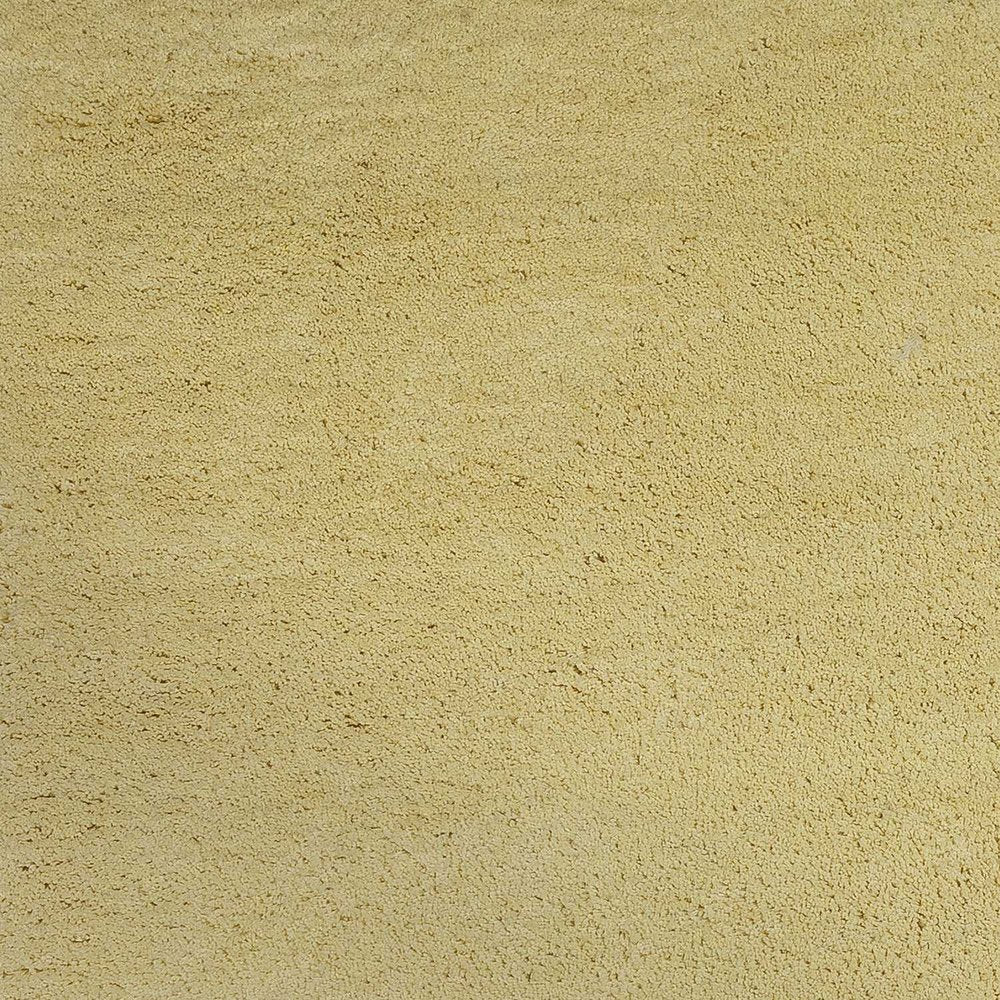 8' Canary Yellow Hand Woven Round Rug