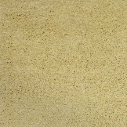 8' Canary Yellow Hand Woven Round Rug