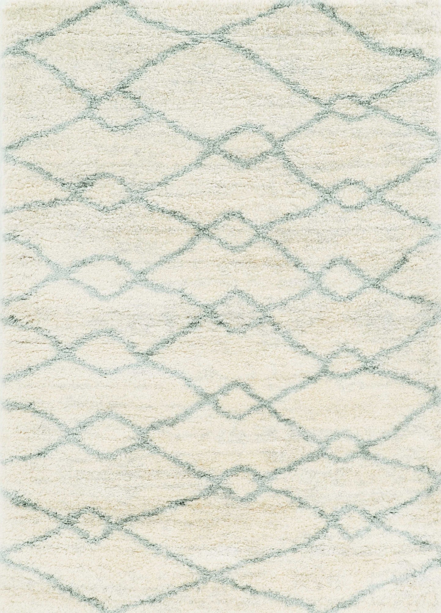 7' X 9' Gray and Ivory Area Rug