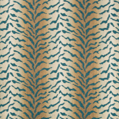 KRAVET DESIGN CRYPTON  TEAL,BROWN,BEIGE   - 35010.1615.0