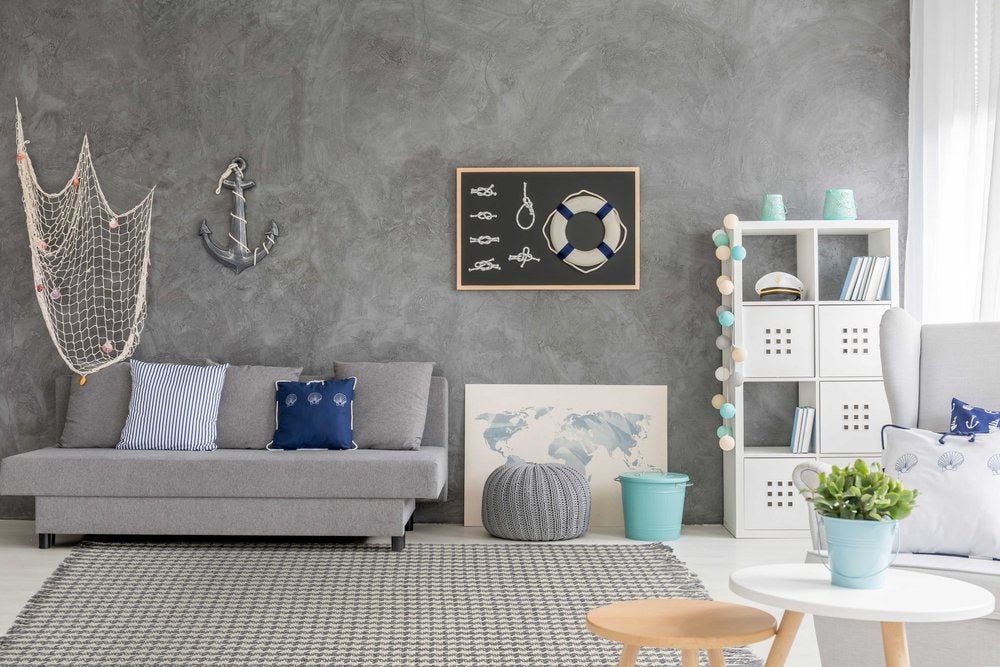 5' X 8' Ivory And Gray Wool Houndstooth Hand Woven Area Rug With Fringe