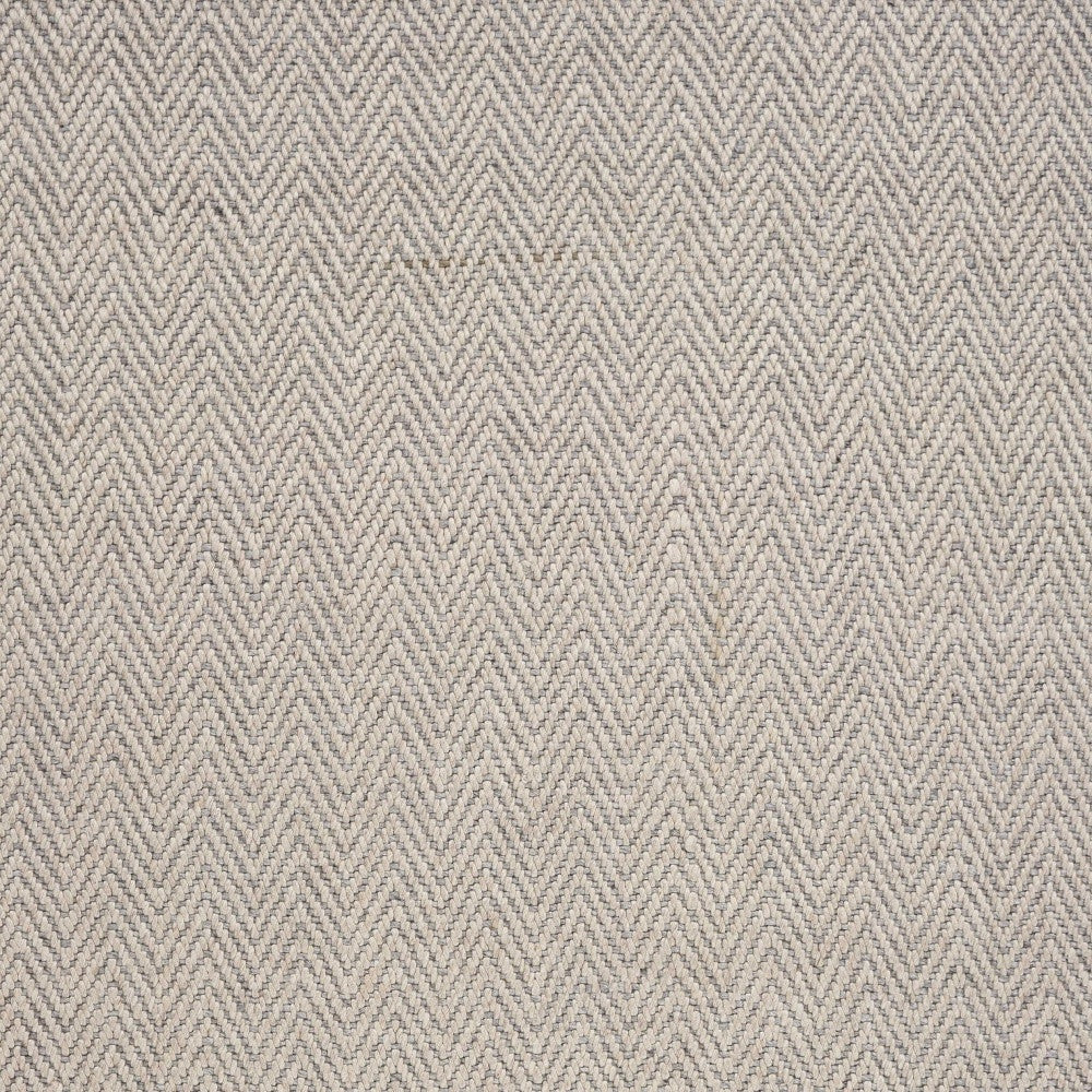 8' X 10' Oatmeal Beige Hand Woven Herringbone Indoor Area Rug