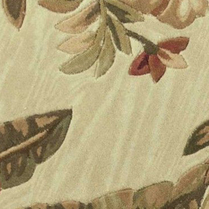 5' X 8'  Wool Ivory  Area Rug