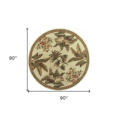 5' X 8'  Wool Ivory  Area Rug