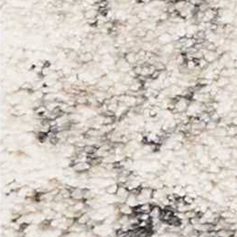 9' X 13' Grey Machine Woven Distressed Floral Traditional Indoor Area Rug