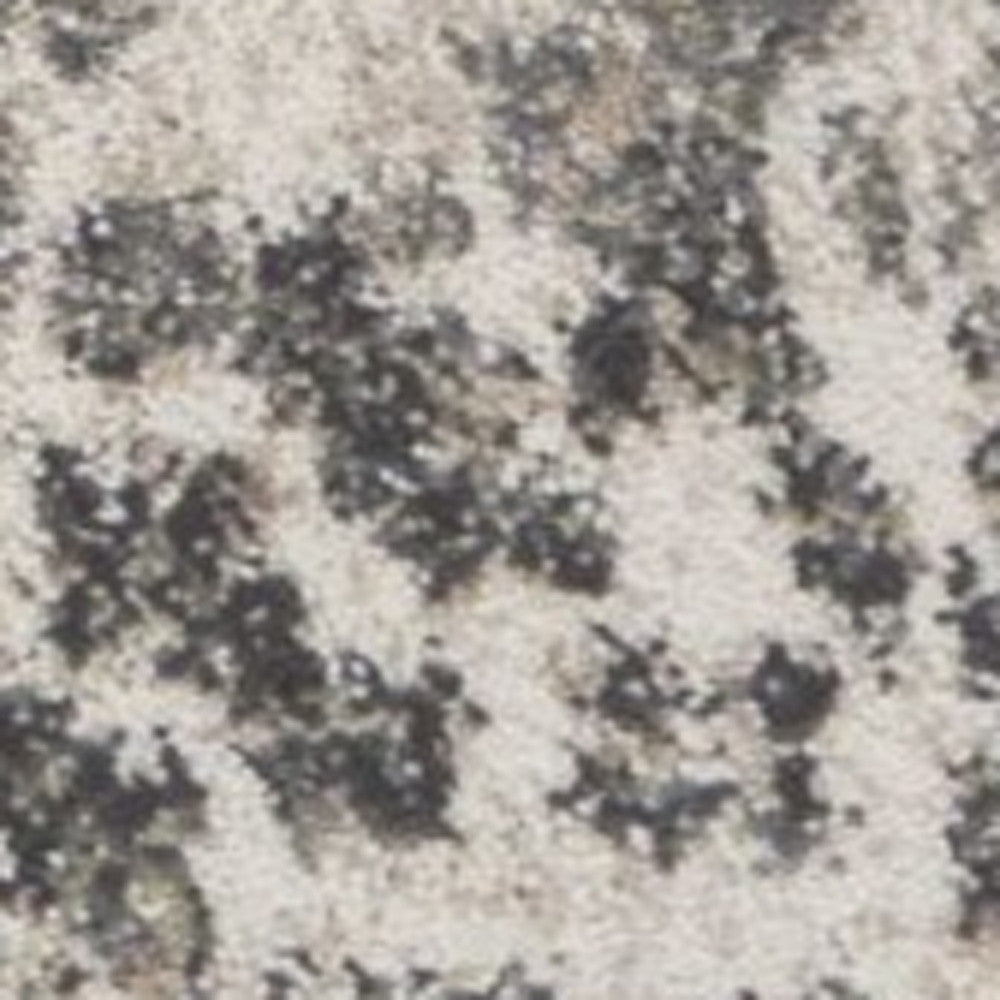 5' X 8' Ivory Floral Vines Area Rug