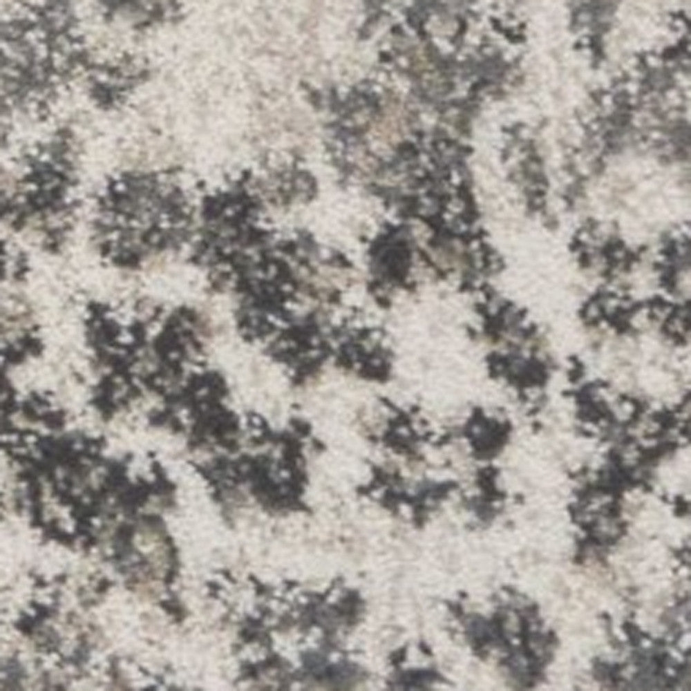 5' X 8' Ivory Floral Vines Area Rug