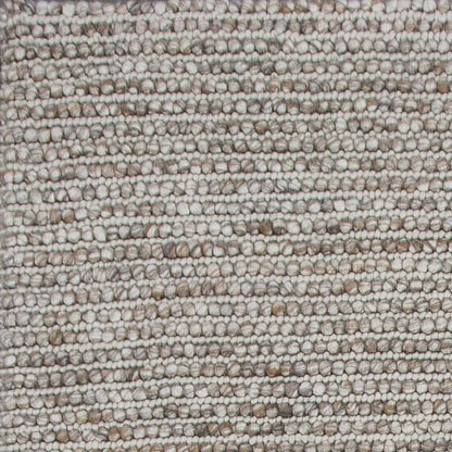 5' X 7' Natural Wool Hand Woven Area Rug