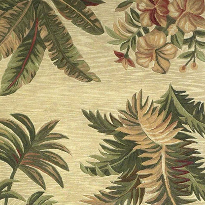 5' X 8'  Wool Ivory  Area Rug